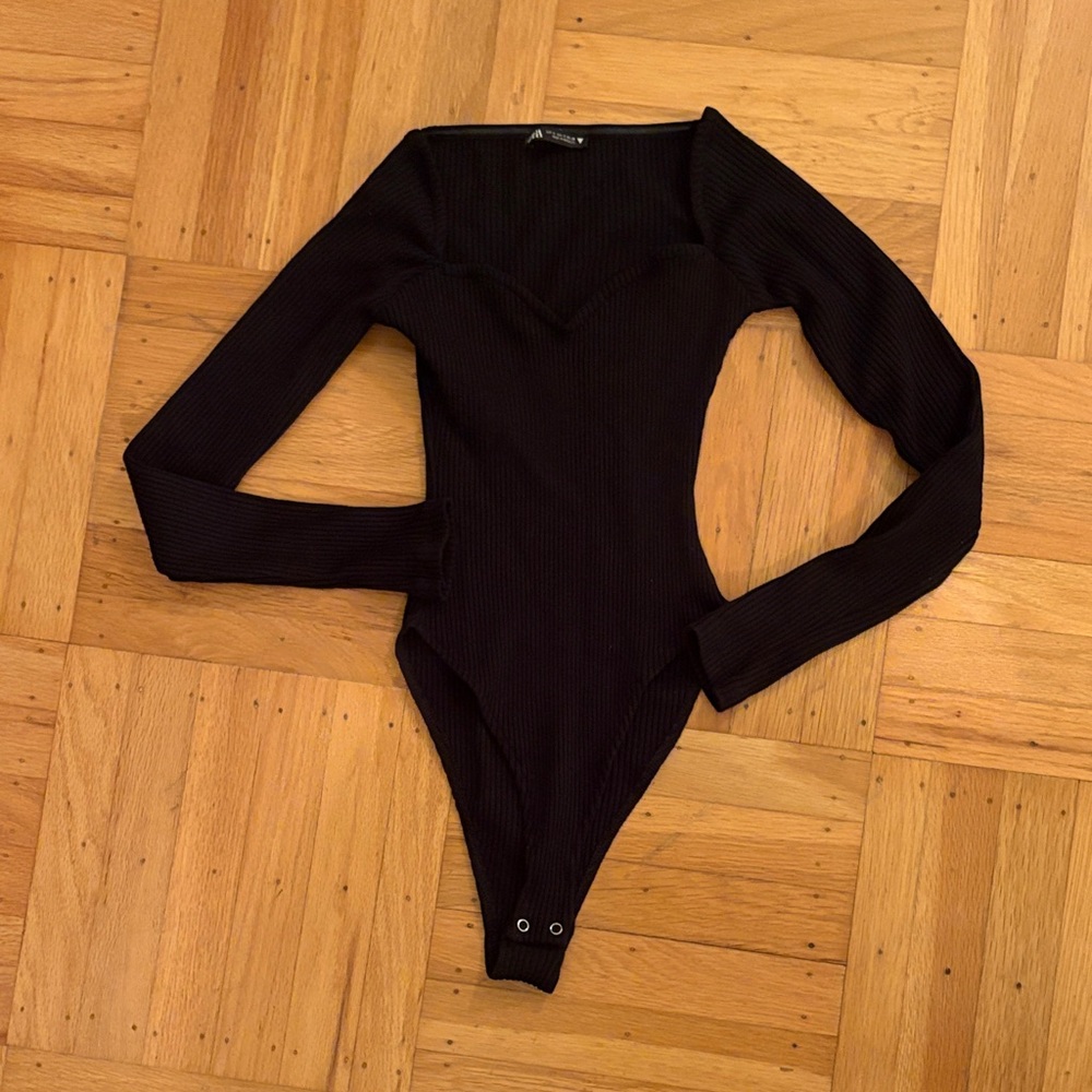 Black Long Sleeve Bodysuit